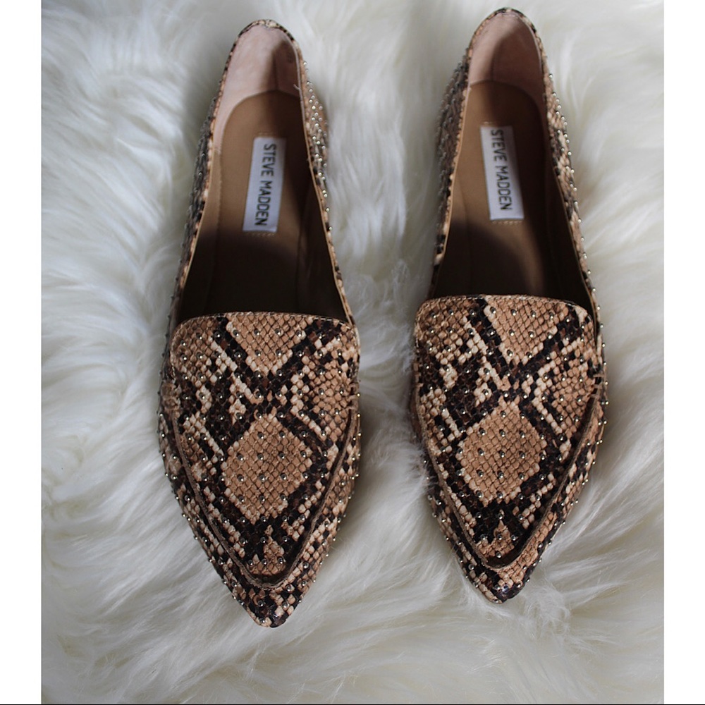 Steve Madden Snake Skin Flats